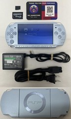 PSP2000 Felicia Blue / New Battery / Genuine Sony Charger / Region Free / 16 GB