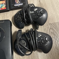 Sega Genesis Console MK-1631 2 Controllers 9 Games All Cords ~Tested & Working