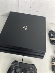 Sony PlayStation 4 Pro PS4 1TB Console – Black CUH-7215B TESTED w/ Controller