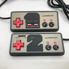 Sharp Twin Famicom Console System Black New Belt AN-500B Japanese Tested