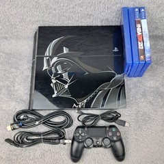 Sony PlayStation 4 500GB Star Wars Darth Vader Edition Console Plus 4 Games