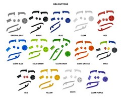 *NEW* Nintendo Game Boy Advance GBA Daiei Hawks System CUSTOM BUTTONS PADS LENS