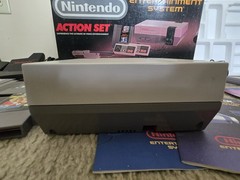 Nintendo NES Action Set Home Console Complete In Box With 6 Games, 2 Controllers