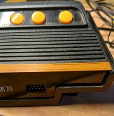 Atari Flashback 3 Home Console Black Orange Composite RCA Joysticks Controllers