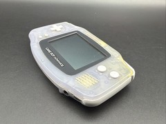 Nintendo Game Boy Advance Console System Clear Glacier Works No Battery Cover
