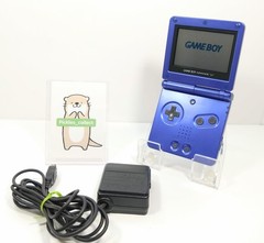 Game Boy Advance SP Azurite Blue AGS-001 w/Charger Tested Nintendo 0304D