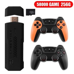 Video Game Console Retro 58000+Games TV Stick 256G 4K HDMI 2 Wireless Controller