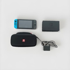 Nintendo Switch Console Bundle with Gray And Blue Joy-Cons (HAC-001)