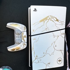 Sony PlayStation 5 Ghost of Tsushima White Gold Console & Controller