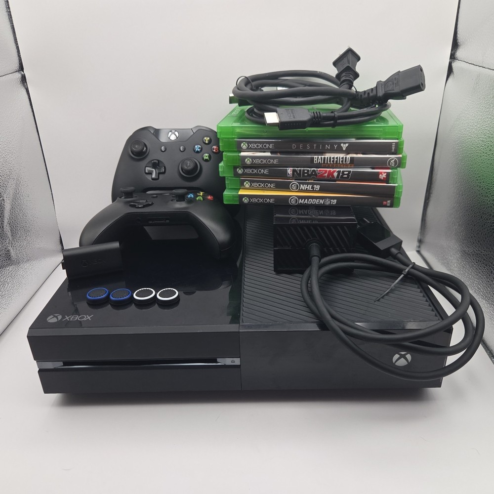 Microsoft Xbox One Console Bundle – Cables, Controllers, Games, Accessories