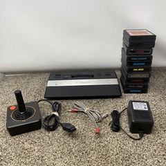 Atari 2600 Junior Jr Console System Bundle 10 Games Tested