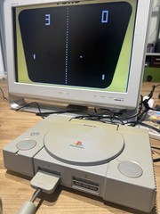 Sony PlayStation 1 PS1 Console Bundle with Oem DualShock Controller, And Game