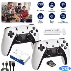 Retro Game Console 40000+ Games 4K HDMI Output w/ 2 Wireless Controllers & 128GB
