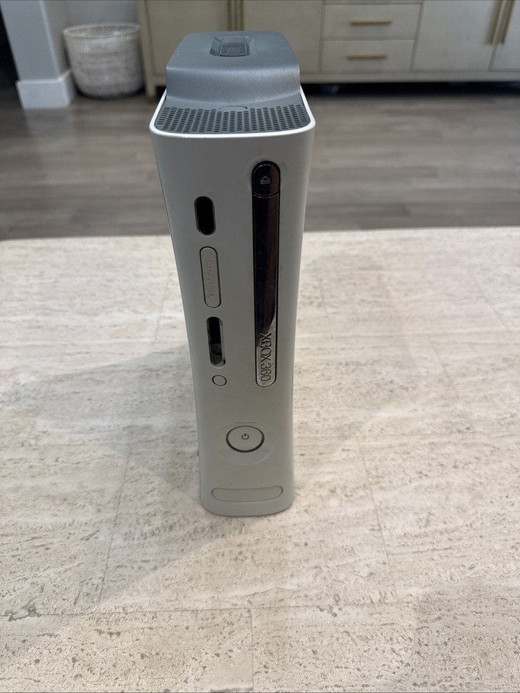 Microsoft Xbox 360 Matte White Console for Parts or Repair-Untested No Cords