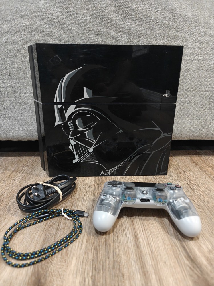 PS4 500GB Console Star Wars Darth Vader Edition Bundle + Controller & Cables