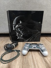 PS4 500GB Console Star Wars Darth Vader Edition Bundle + Controller & Cables