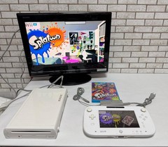 Nintendo Wii U Premium Console w/ Cables Set White Working 32GB No Box Japanese