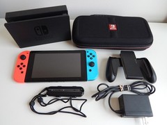 Nintendo Switch 32GB System Console Neon Red & Blue Joy‑Cons, Dock & Case