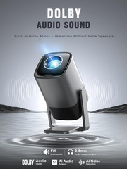 [Compatible with Netflix & TOF Real-Time Focus] Mini Projector with Wifi and Blu
