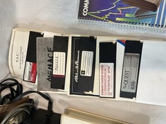 Commodore 64 Console + 1541 Disk Drive + Box/Accessories: Powers On – No Video