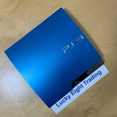 PS3 Splash Blue CECH 3000B 320GB Console Full Accessories Slim [CC]