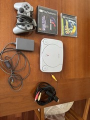 Sony PSone Slim Console Bundle – Tested OEM Cords And Controller With Games