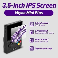 Miyoo Mini Plus Retro handheld Console 128GB OnionOS WiFi Easy Net Play – Purple