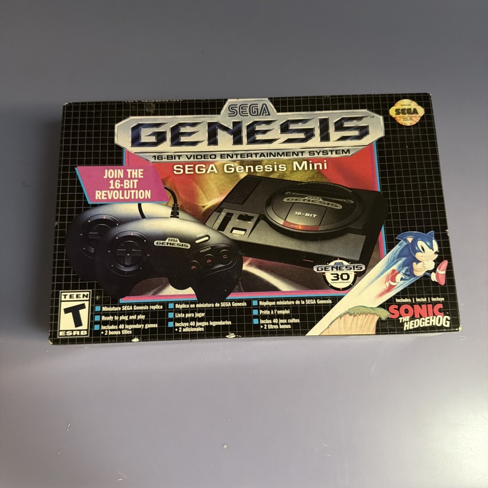 SEGA GENESIS Mini By SEGA Console 40 GAMES 30 Years Anniversary 2019 Edition New