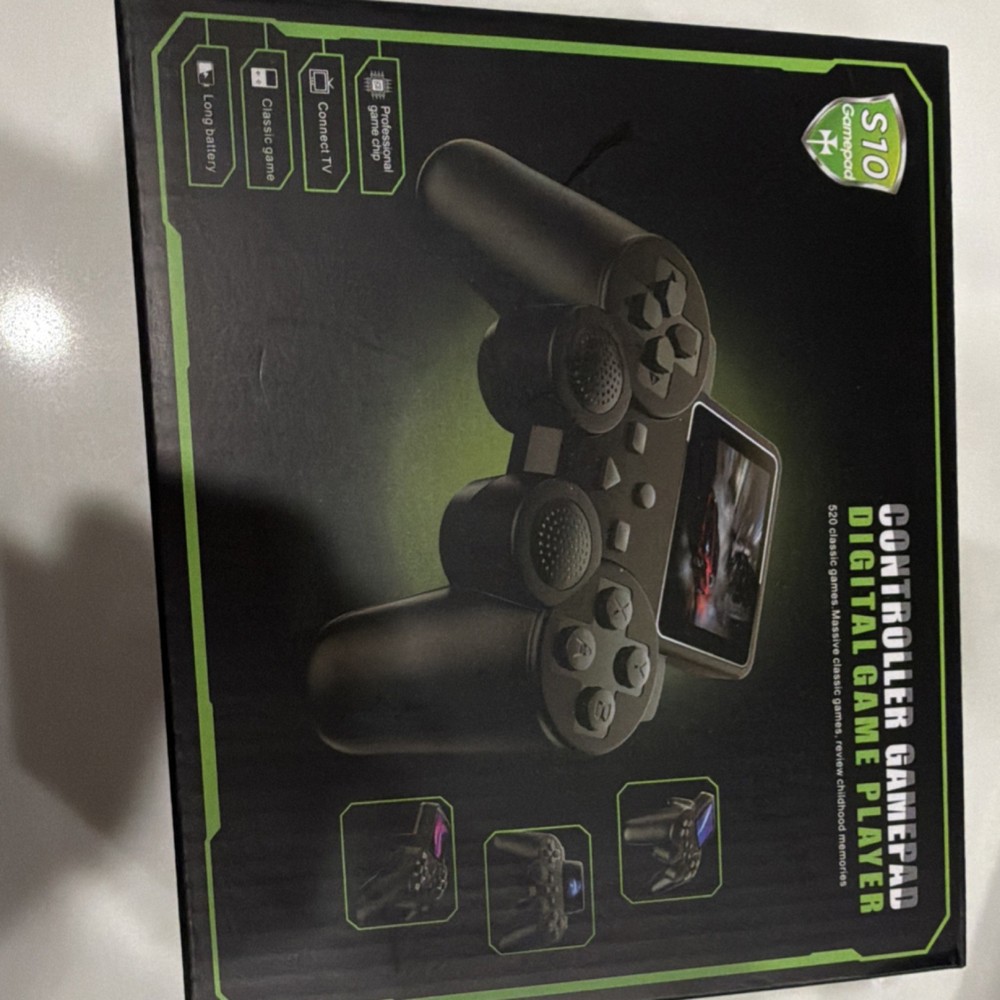 Gamepad S10 Controller Handheld System Connect TV Long Battery Black