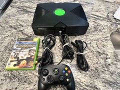 OG Xbox Console Bundle:Controller,Cables Cords Game Upgraded Read!