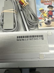 White Nintendo Wii Console System Bundle w/ Controller + 5 FREE GAMES Tested