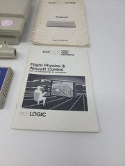 Atari XE System Console + Light Phaser + 2 Games + Manuals Untested Free US Ship