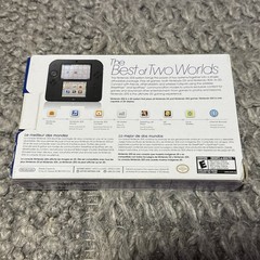 2013 Nintendo 2DS Electric Blue System; Works w/Box & Charger, Early Firmware