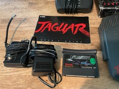 Vtg Atari Jaguar Console & Controller Box CIB Cybermorph Game Bundle Works