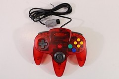 Nintendo 64 Clear Red Console Controller AC S-Video to HDMI N64 NTSC REGION FREE