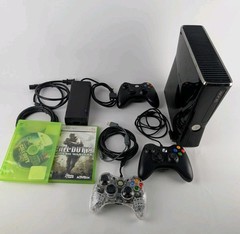 Xbox 360 Slim 250GB Console Bundle Controller 6 Games Tested and Working