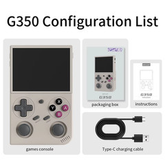 G350 Retro Handheld Game Console Linux 64-Bit System 3.5″ IPS Screen RK3326 Port
