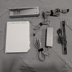 Nintendo Wii RVL-001 Video Game Console w/ Cables And Sensor, Tested