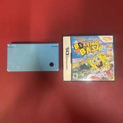 Nintendo DSi Light Blue TWL-001 Console Tested No Charger With Game