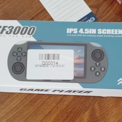 SF3000 Handheld Game Console Black IPS 4.5in 480p 2GB Region Free USB