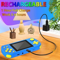 Handheld Game Console 218 Built In Games 3.0 in HD Screen Rechargeable Kids