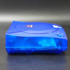 SEGA Dreamcast VA1 Console Translucent Blue Shell, Power Supply MOD NTSC-J