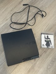 Sony Playstation 3 160GB CECH-3001A Tested WORKING Power Cable + MW3 & Black Ops