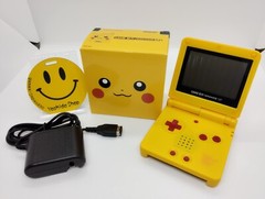 Nintendo Gameboy Advance SP Pikachu Pokémon Reshell *Glass Screen & New Battery*
