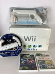 Nintendo Wii Console Complete In Box (Tested) RVL-001 W/3 Games & Few Extra’s
