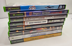 Original Microsoft Xbox Console Bundle w Controller, 8 Games, Cords – Working