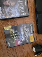PlayStation 2 PS2 Slim Console SCPH-75001, Controller, Cords, Mem. Card, 2 Games