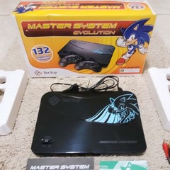 MASTER SYSTEM EVOLUTION – RARE BLACK VERSION TECTOY BRAZIL NEW CIB – 132 GAMES🔥
