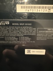 Nintendo Wii U Black Console WUP-101 (02), Gamepad, Game, & Wires Bundle Tested
