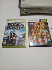 Microsoft Xbox 360 Bundle No Controller, Wireless WiFi Adapter , 2 Games